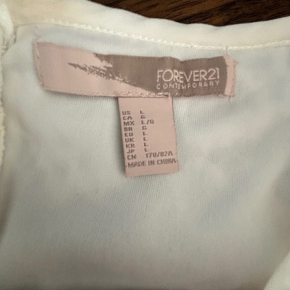 Forever 21 lace overlay lined a-line skirt size L - Picture 12 of 17